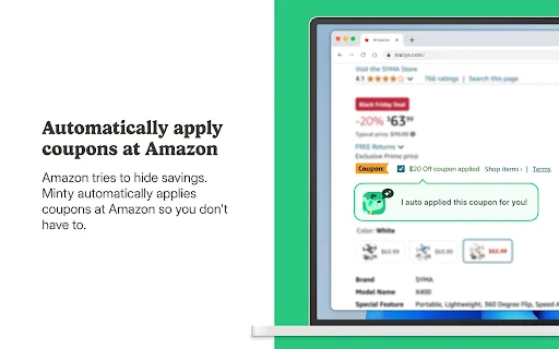 I-download ang Minty: Automatic Coupons at Cashback Rewards - Screenshot 3