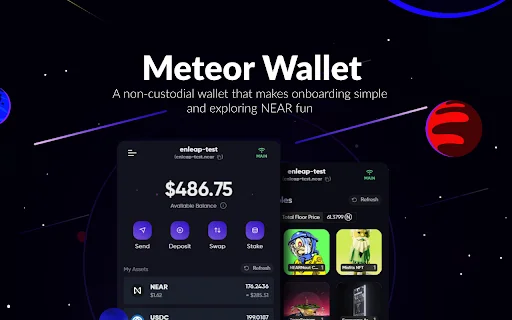 I-download ang Meteor Wallet: Secure na Crypto Wallet para sa NEAR - Screenshot 1