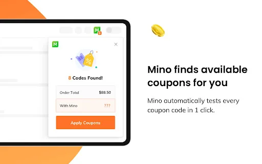 I-download ang Mino: Automatic Coupons at Cash Back – Libreng Tipid - Screenshot 1