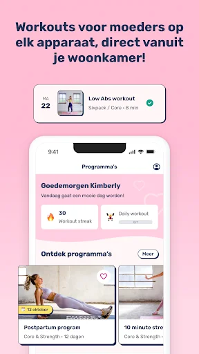 I-download ang Newborn Fit Mama – Fitness App para sa mga Nanay - Screenshot 1