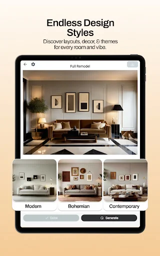 Remodel AI – Pinakamahusay na AI Interior at Exterior Design App - Screenshot 13