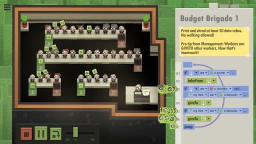 I-download ang 7 Billion Humans – Logic Puzzle Game para sa Android - Screenshot 23