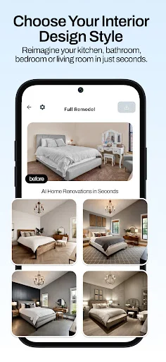 Remodel AI – Pinakamahusay na AI Interior at Exterior Design App - Screenshot 2