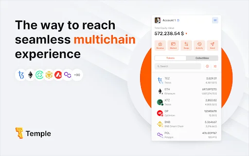 I-download ang Temple Wallet – Secure na Tezos & EVM Crypto - Screenshot 1